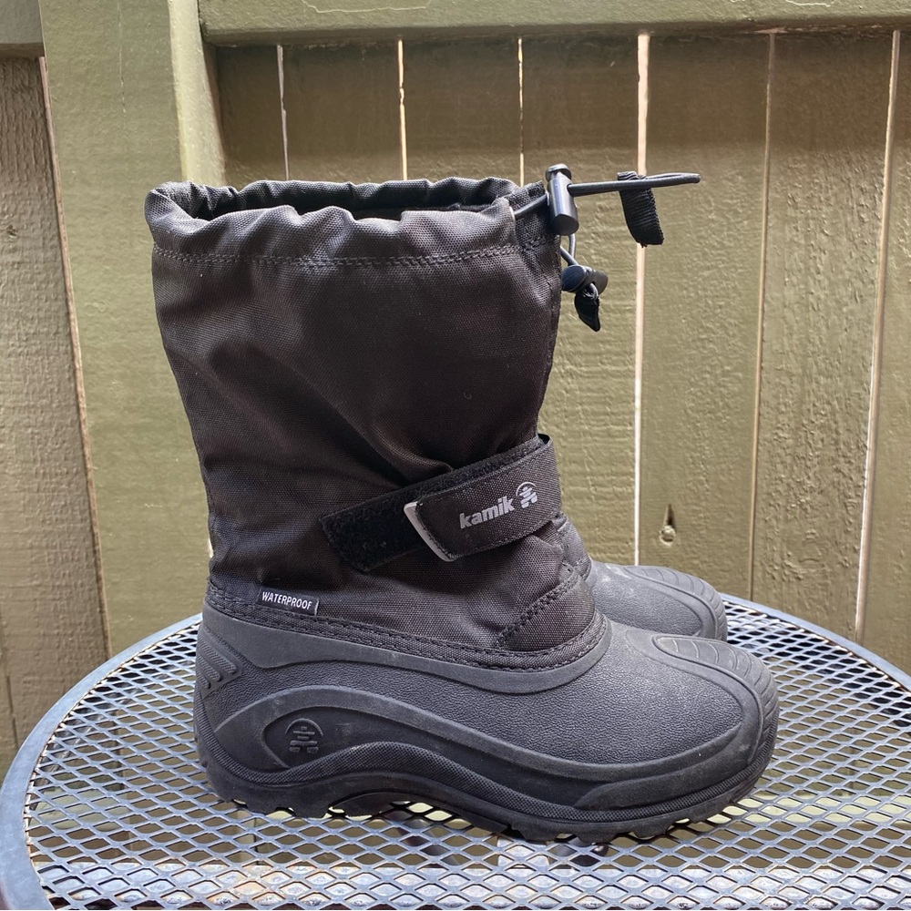 Kamik Black Insulated Snow Boots